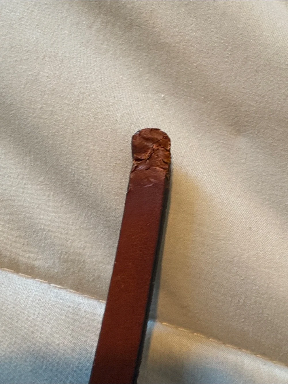 Hatband pewter trout on brown Leather. NWOT